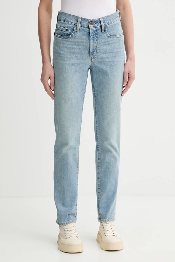 Levi's jeansy 724 HIGH RISE STRAIGHT niebieski 18883