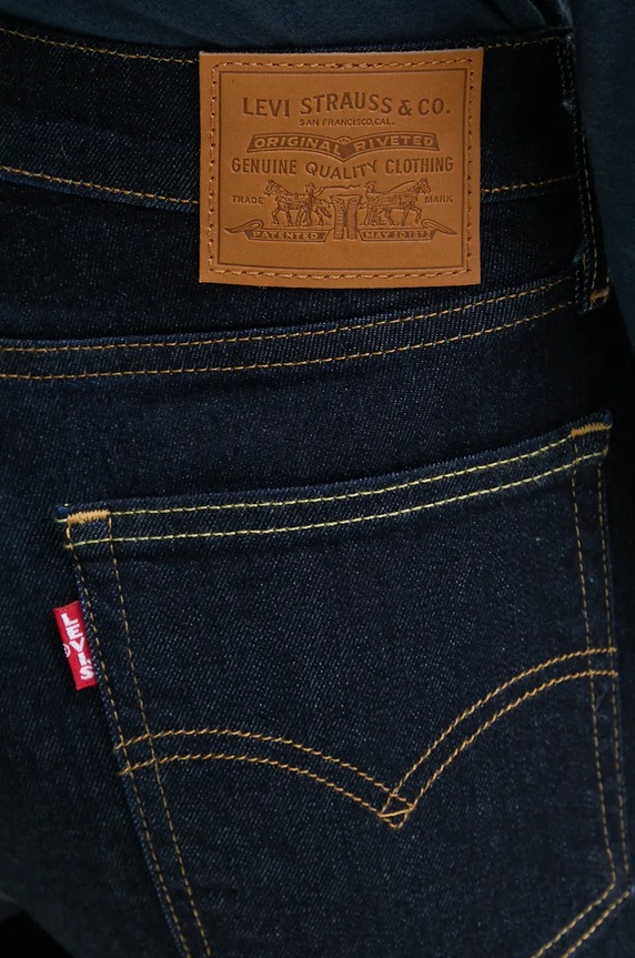 Τζιν παντελόνι Levi's 724 HIGH RISE STRAIGHT σκούρο μπλε 18883