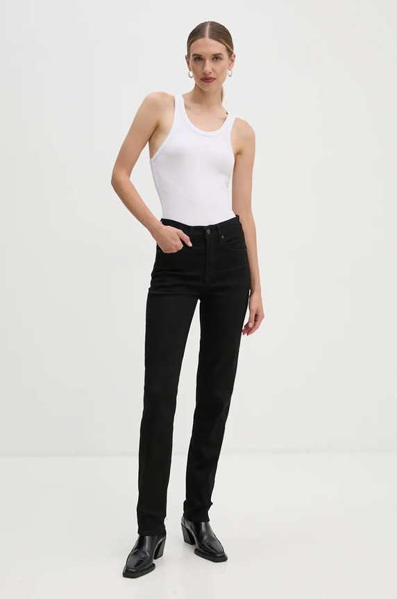 Levi's jeansi 724 HIGH RISE STRAIGHT 18883 negru AA00