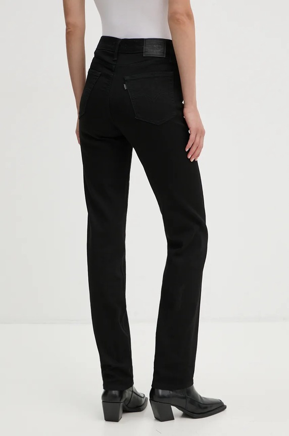 Îmbrăcăminte Levi's jeansi 724 HIGH RISE STRAIGHT 18883 negru