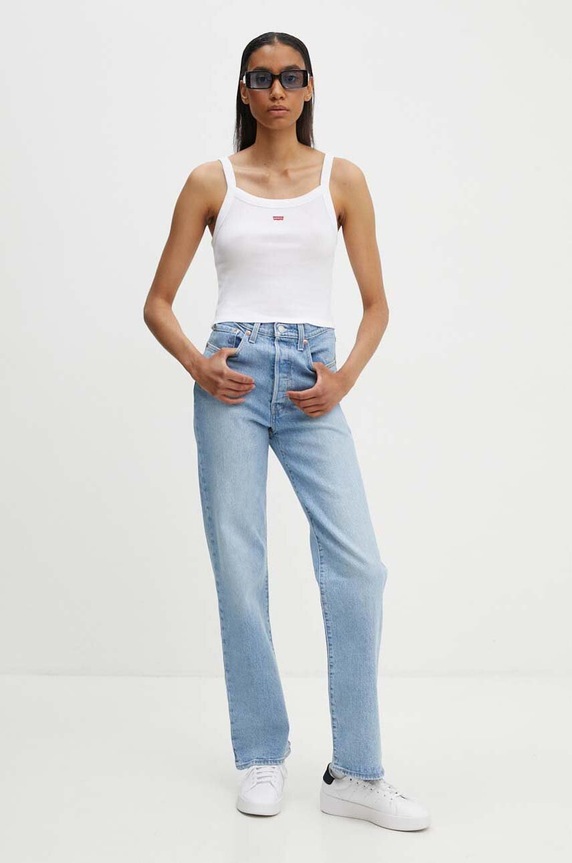 Levi's jeansy RIBCAGE FULL LENGTH 79078 niebieski AA00