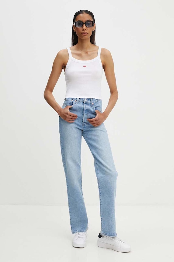 Levi's jeansy RIBCAGE FULL LENGTH 79078 niebieski AA00