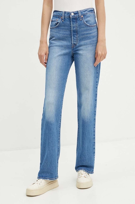 Τζιν παντελόνι Levi's RIBCAGE FULL LENGTH μπλε 79078