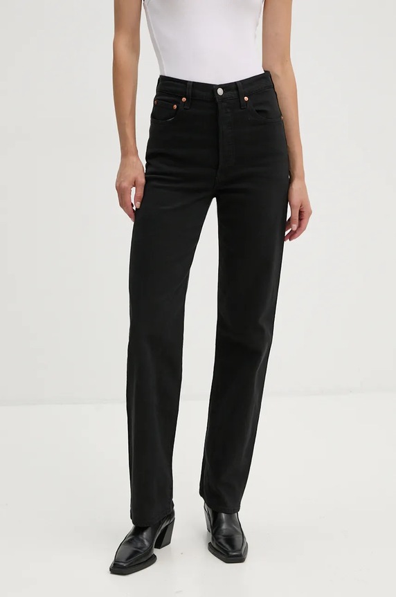 Levi's jeansy RIBCAGE FULL LENGTH czarny 79078