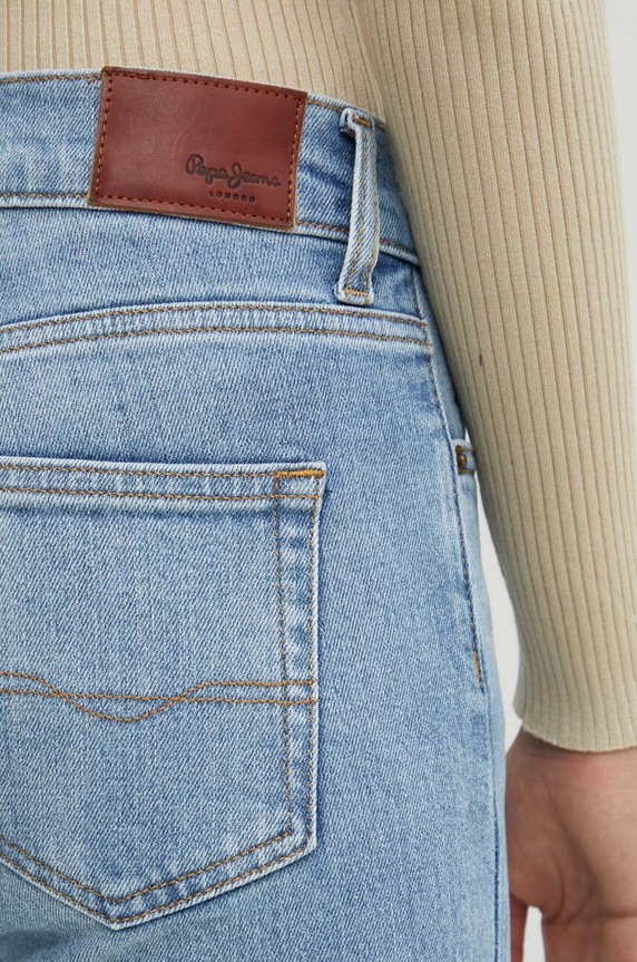 Pepe Jeans jeansy SLIM JEANS MW PL204589PG0 niebieski