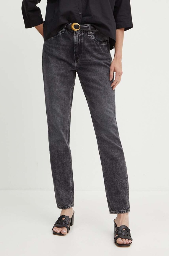 Džíny Pepe Jeans TAPERED JEANS HW Planet friendly černá PL204591XH7