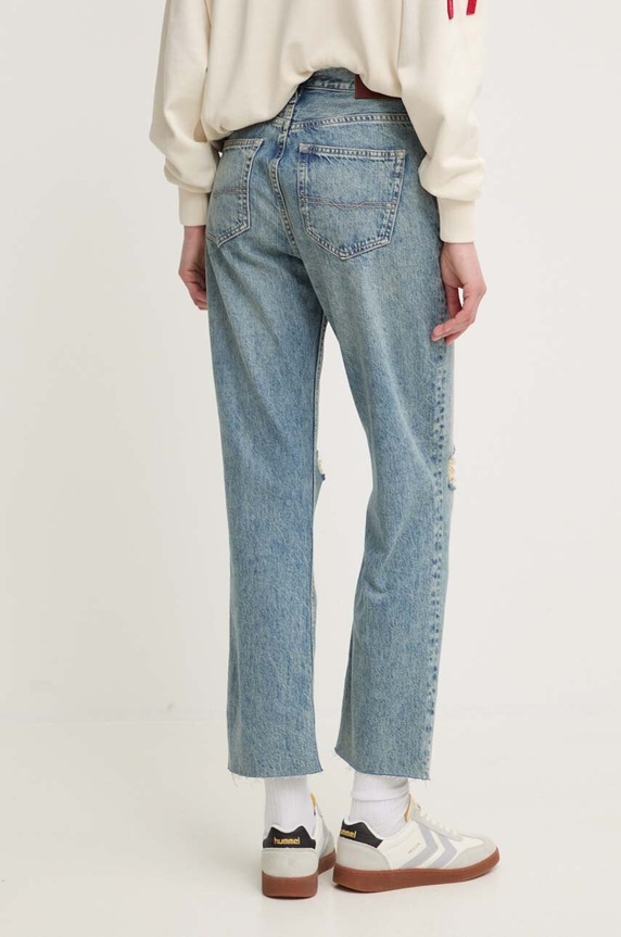 Odzież Pepe Jeans jeansy STRAIGHT JEANS UHW PL204593MS0 niebieski