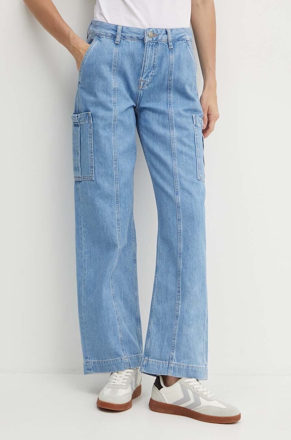 Τζιν παντελόνι Pepe Jeans LOOSE ST JEANS HW WORKER Planet friendly μπλε PL204715