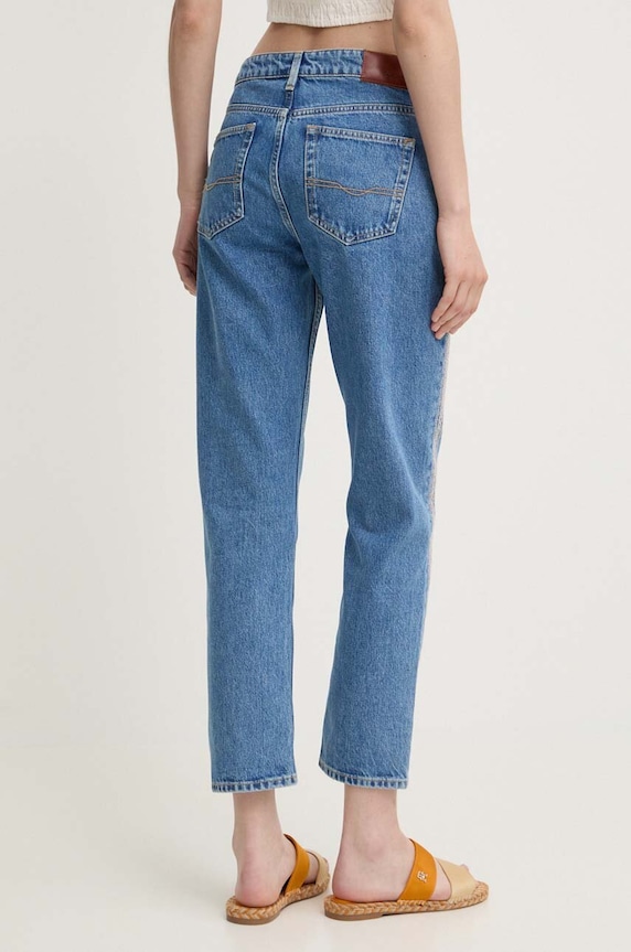 Oblečenie Rifle Pepe Jeans STRAIGHT JEANS MW CRAFT PL204719 modrá