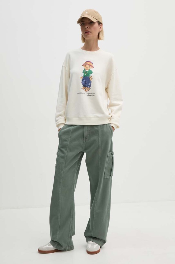 Pepe Jeans jeansy LOOSE ST JEANS HW CLR PL204726 zielony AW24