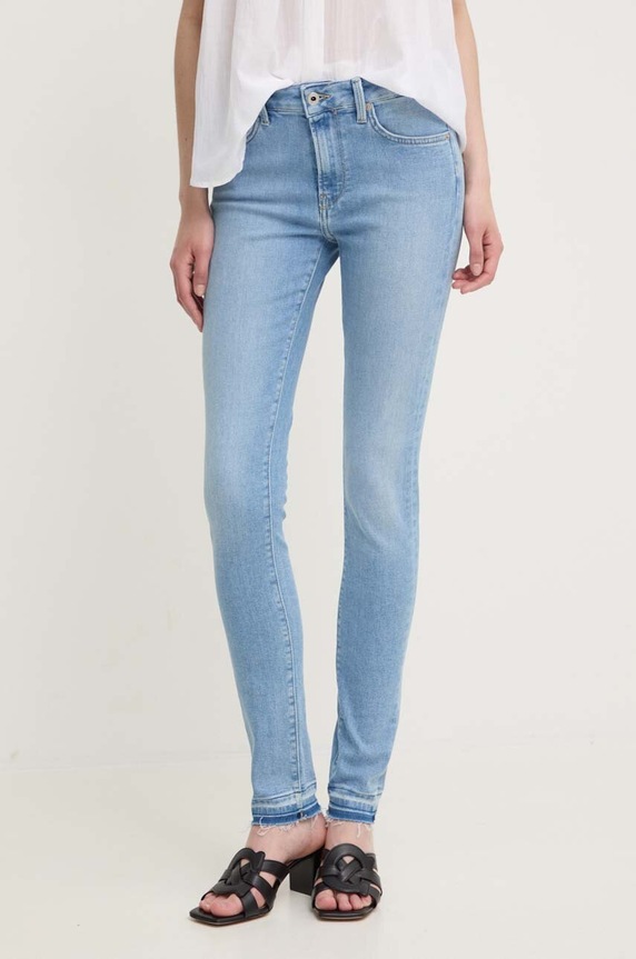 Pepe Jeans jeansi SKINNY JEANS MW Planet friendly albastru PL204728MP9