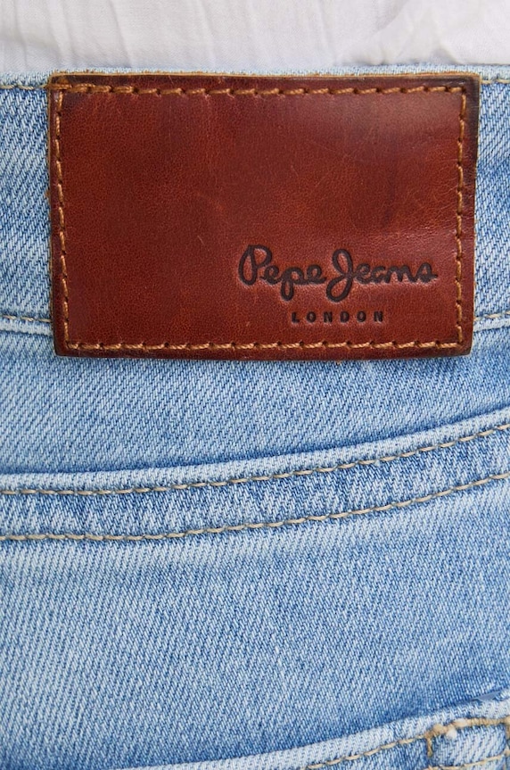 Pepe Jeans jeansi SKINNY JEANS MW albastru PL204728MP9