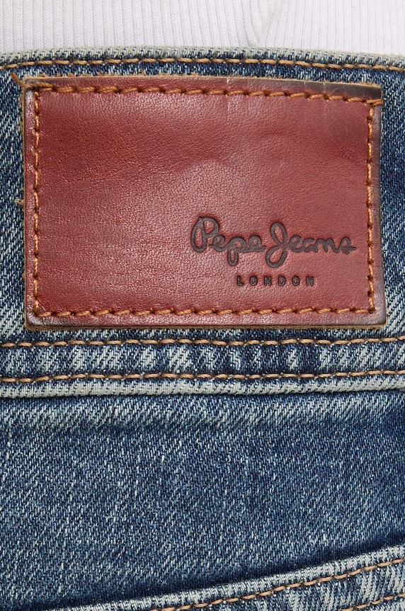 Odzież Pepe Jeans jeansy SLIM JEANS LW PL204729HW6 granatowy