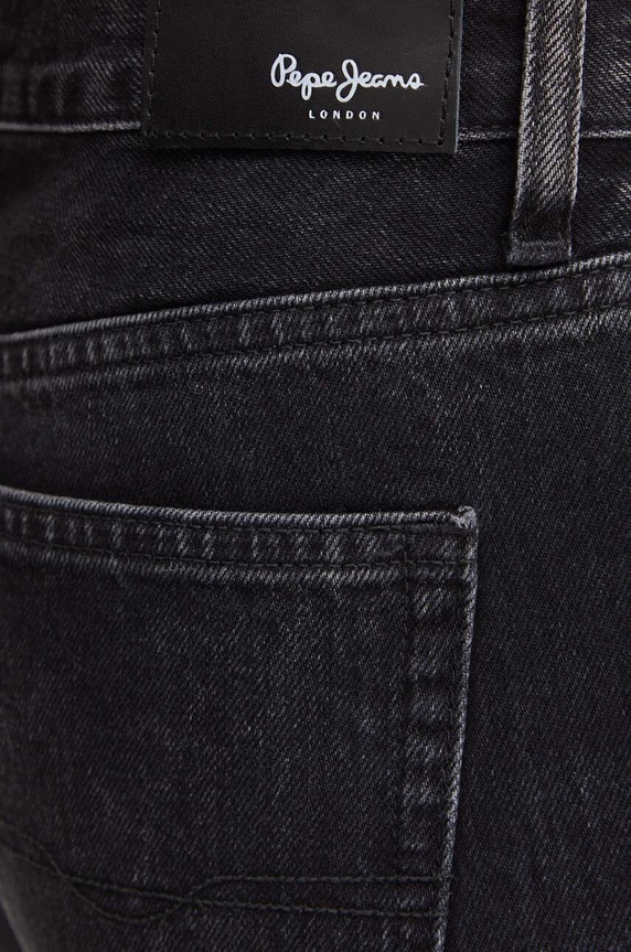 Pepe Jeans jeansy STRAIGHT JEANS MW czarny PL204730XH7
