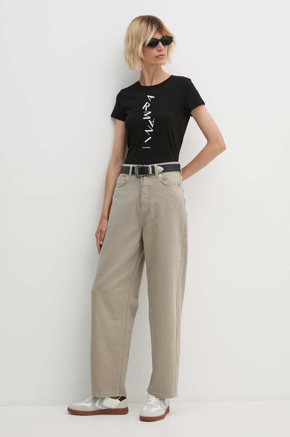 Pepe Jeans jeansy BARREL JEANS UHW PL204739YH3 zielony AW24
