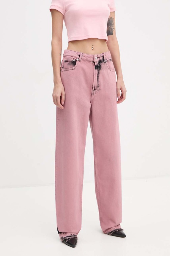 Džíny Moschino Jeans růžová 0320.8222