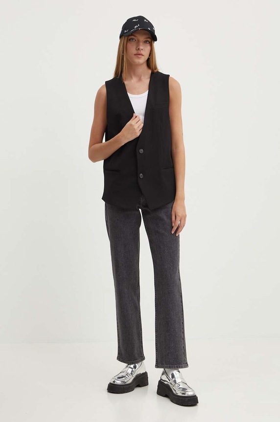 Karl Lagerfeld Jeans jeansy 245J1112 czarny AW24