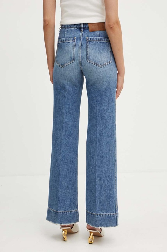 Odzież Victoria Beckham jeansy 1124DJE005218D niebieski