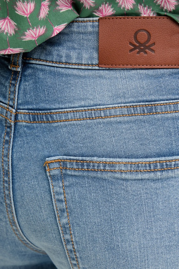 United Colors of Benetton női flare farmer kék 4OTADE010
