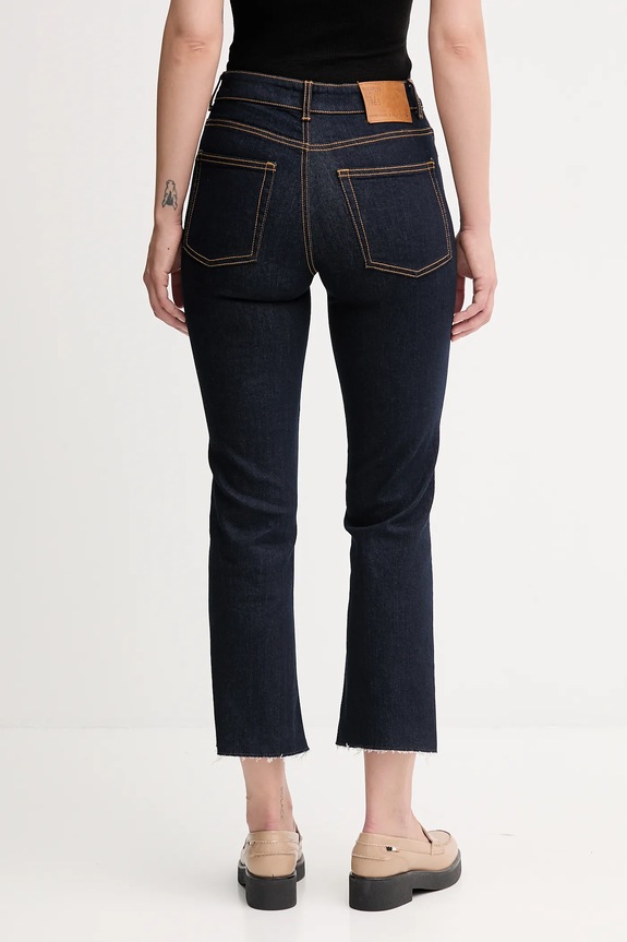 Abbigliamento United Colors of Benetton jeans flare da donna 4OTADE010 blu navy