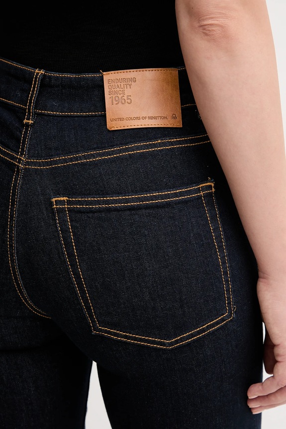 United Colors of Benetton jeans flare da donna blu navy 4OTADE010