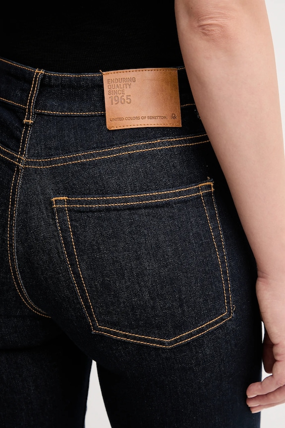 United Colors of Benetton jeans flare da donna blu navy 4OTADE010