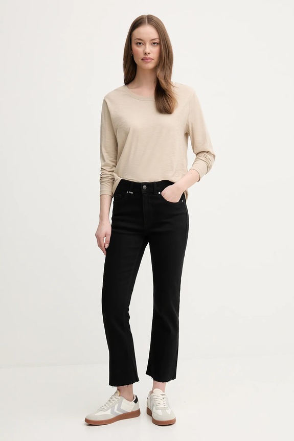 United Colors of Benetton flare női 4OTADE010 fekete SS26