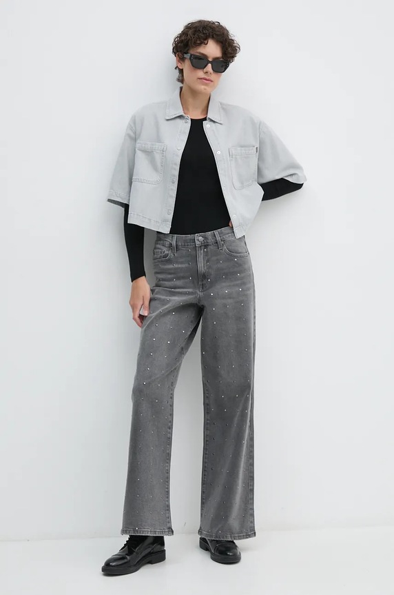 Dkny jeansy DJ4M4016 czarny AW24