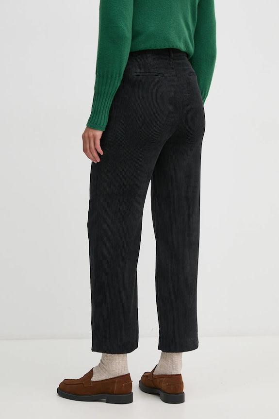 Îmbrăcăminte United Colors of Benetton pantaloni de catifea cord 4Q5GDF07E negru