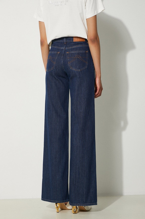Kenzo jeansi Ayame Regular Waist Fit Jeans FE62DP2176F2.DD albastru AW24