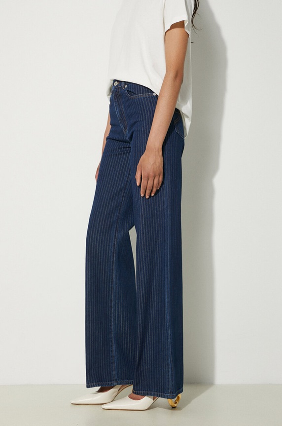 Kenzo jeansi Ayame Regular Waist Fit Jeans albastru FE62DP2176F2.DD
