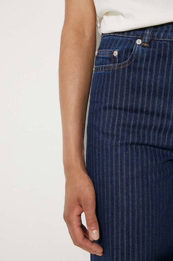 Kenzo jeansi Ayame Regular Waist Fit Jeans FE62DP2176F2.DD albastru