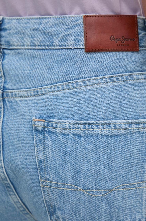 Pepe Jeans jeansi TAPERED JEANS HW TIE DYE albastru PL204714