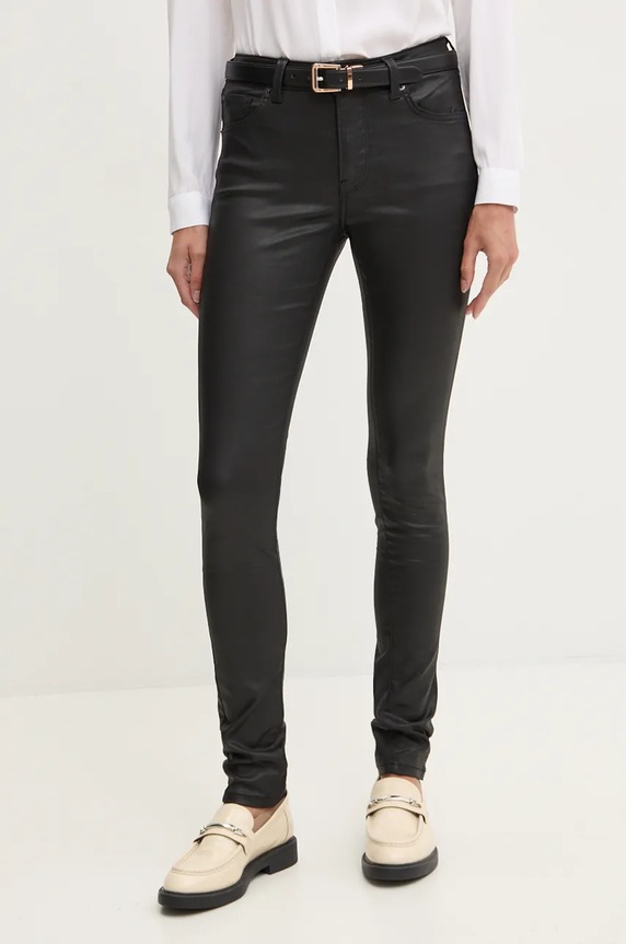 Rifle Pepe Jeans SKINNY JEANS MW Planet friendly čierna PL204728XM5