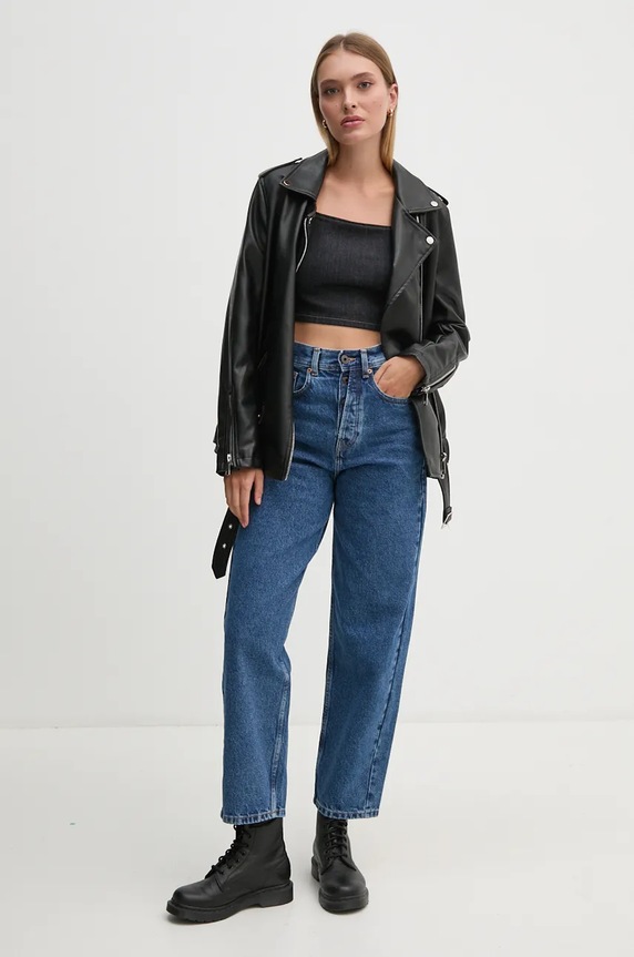 Pepe Jeans farmer BARREL JEANS UHW PL204739CT9 kék AW24