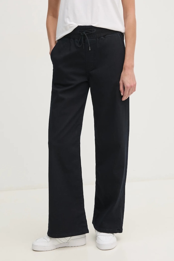 Rifle Pepe Jeans LOOSE ST PANTS HW MIDNIGHT tmavomodrá PL204834