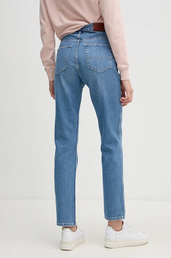 Odzież Pepe Jeans jeansy SLIM JEANS UHW SPARKLE PL204845 niebieski