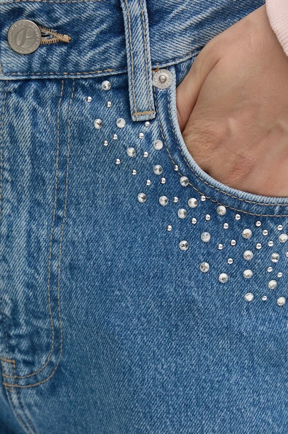 Pepe Jeans jeansy SLIM JEANS UHW SPARKLE niebieski PL204845
