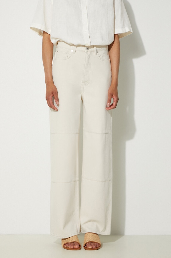 Samsoe Samsoe trousers Sashelly plain beige F24200010