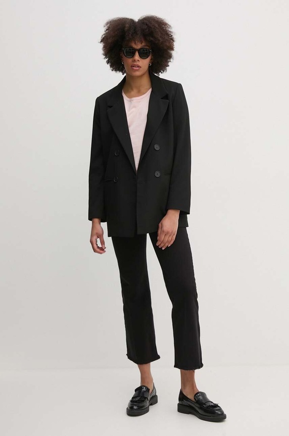 Sisley jeansy 48M0LE040 czarny AW24