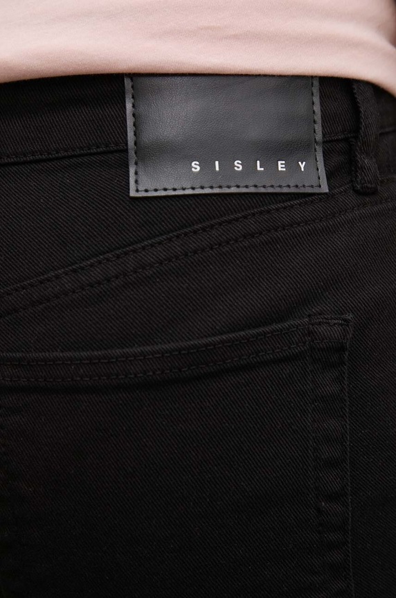 Sisley jeansy czarny 48M0LE040