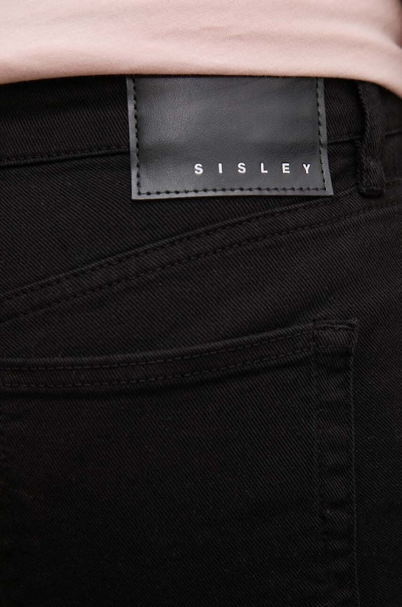Sisley jeansy czarny 48M0LE040
