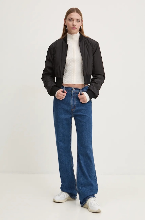 Abercrombie & Fitch jeansy KI155.4387.276 granatowy AW24
