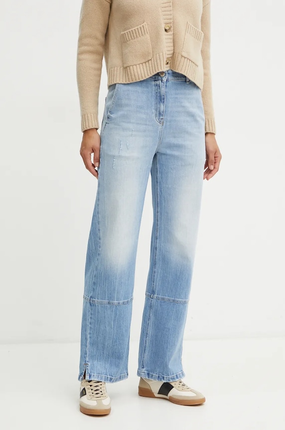 Twinset jeansy niebieski 242AT2272