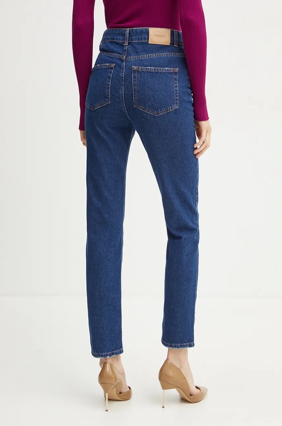 Odzież Twinset jeansy 242TT2490 niebieski