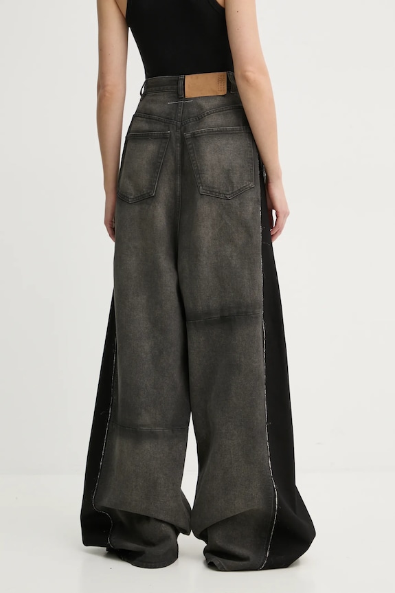 Odzież MM6 Maison Margiela jeansy S62LB0177.S30848 szary
