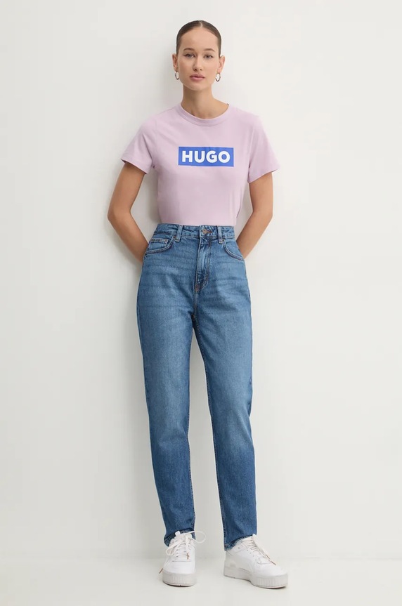 HUGO Blue jeansy 50520614 niebieski AA00