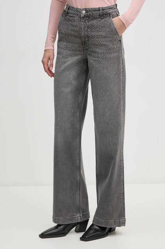 Sisley jeansy szary 4TLALF062