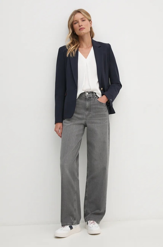 Džíny Tommy Hilfiger WW0WW42795 šedá AW24