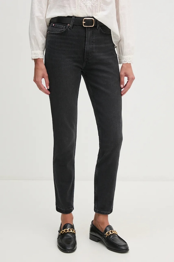Τζιν παντελόνι Tommy Hilfiger Planet friendly μαύρο WW0WW42797